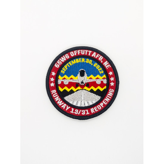 55th Wing Runway Reopening - Offutt AFB, Nebraska | Custom Patches